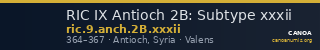 RIC IX Antioch 2B: Subtype xxxii — CANOA
