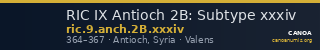 RIC IX Antioch 2B: Subtype xxxiv — CANOA
