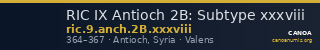 RIC IX Antioch 2B: Subtype xxxviii — CANOA