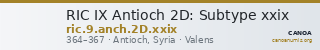 RIC IX Antioch 2D: Subtype xxix — CANOA