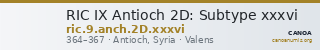 RIC IX Antioch 2D: Subtype xxxvi — CANOA