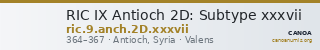 RIC IX Antioch 2D: Subtype xxxvii — CANOA