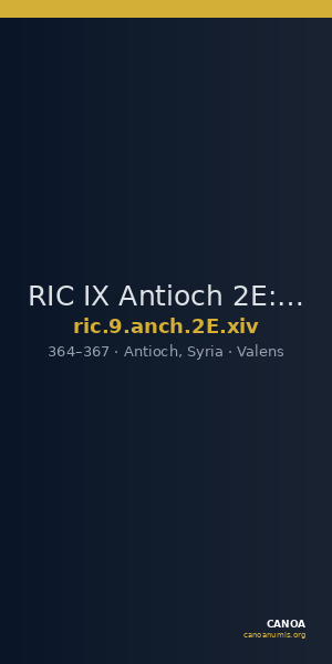 RIC IX Antioch 2E: Subtype xiv — CANOA