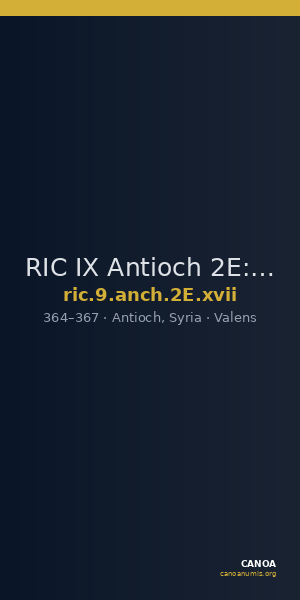 RIC IX Antioch 2E: Subtype xvii — CANOA