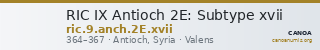 RIC IX Antioch 2E: Subtype xvii — CANOA