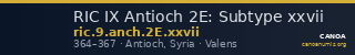 RIC IX Antioch 2E: Subtype xxvii — CANOA
