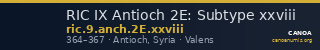 RIC IX Antioch 2E: Subtype xxviii — CANOA