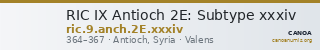 RIC IX Antioch 2E: Subtype xxxiv — CANOA