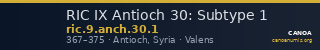 RIC IX Antioch 30: Subtype 1 — CANOA