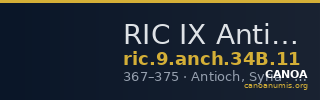 RIC IX Antioch 34B: Subtype 11 — CANOA