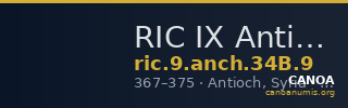 RIC IX Antioch 34B: Subtype 9 — CANOA