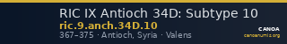 RIC IX Antioch 34D: Subtype 10 — CANOA