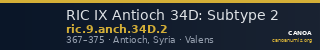 RIC IX Antioch 34D: Subtype 2 — CANOA