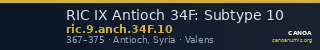 RIC IX Antioch 34F: Subtype 10 — CANOA