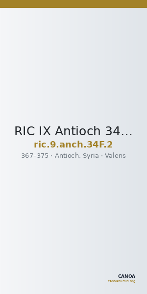 RIC IX Antioch 34F: Subtype 2 — CANOA