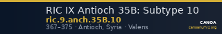 RIC IX Antioch 35B: Subtype 10 — CANOA