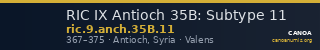 RIC IX Antioch 35B: Subtype 11 — CANOA