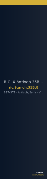 RIC IX Antioch 35B: Subtype 8 — CANOA
