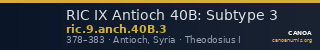RIC IX Antioch 40B: Subtype 3 — CANOA
