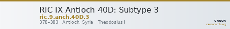 RIC IX Antioch 40D: Subtype 3 — CANOA