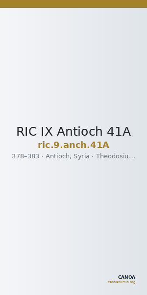 RIC IX Antioch 41A — CANOA