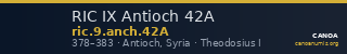 RIC IX Antioch 42A — CANOA