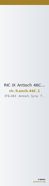 RIC IX Antioch 46C: Subtype 1 — CANOA