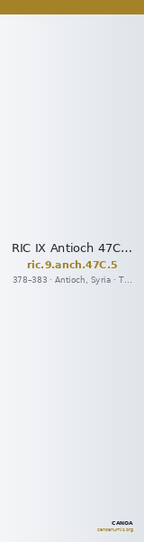 RIC IX Antioch 47C: Subtype 5 — CANOA