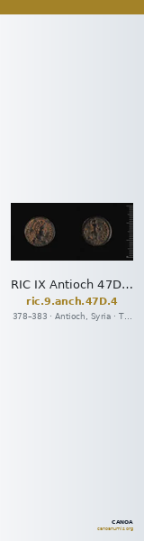 RIC IX Antioch 47D: Subtype 4 — CANOA