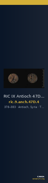 RIC IX Antioch 47D: Subtype 4 — CANOA