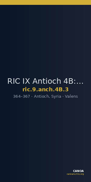 RIC IX Antioch 4B: Subtype 3 — CANOA