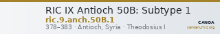 RIC IX Antioch 50B: Subtype 1 — CANOA