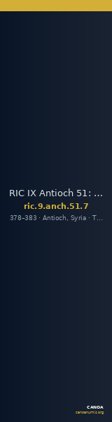 RIC IX Antioch 51: Subtype 7 — CANOA