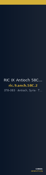 RIC IX Antioch 58C: Subtype 2 — CANOA