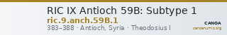 RIC IX Antioch 59B: Subtype 1 — CANOA