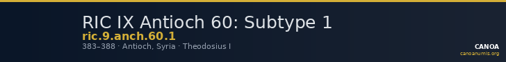 RIC IX Antioch 60: Subtype 1 — CANOA