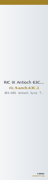 RIC IX Antioch 63C: Subtype 1 — CANOA