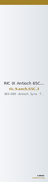 RIC IX Antioch 65C: Subtype 3 — CANOA