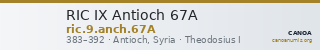 RIC IX Antioch 67A — CANOA