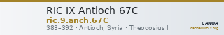 RIC IX Antioch 67C — CANOA