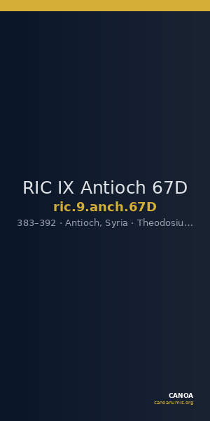 RIC IX Antioch 67D — CANOA