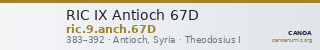RIC IX Antioch 67D — CANOA