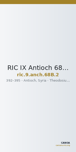 RIC IX Antioch 68B: Subtype 2 — CANOA