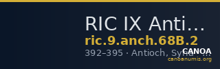 RIC IX Antioch 68B: Subtype 2 — CANOA