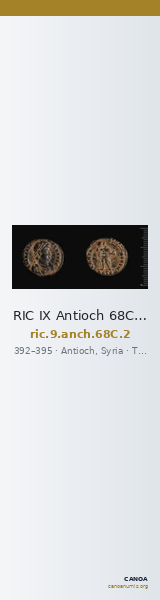 RIC IX Antioch 68C: Subtype 2 — CANOA
