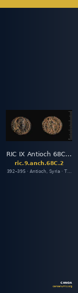 RIC IX Antioch 68C: Subtype 2 — CANOA