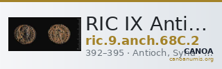 RIC IX Antioch 68C: Subtype 2 — CANOA