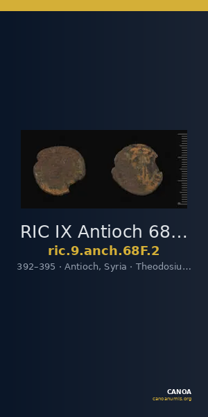 RIC IX Antioch 68F: Subtype 2 — CANOA