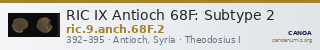 RIC IX Antioch 68F: Subtype 2 — CANOA