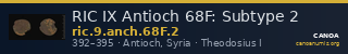 RIC IX Antioch 68F: Subtype 2 — CANOA